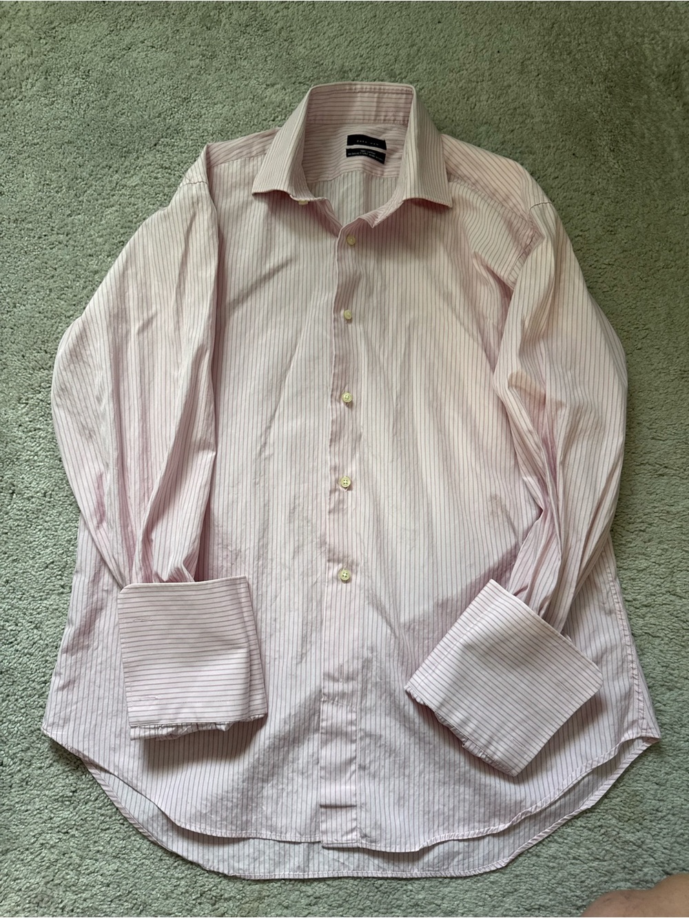 Zara Pink Thin-Striped Men's Dress Shirt